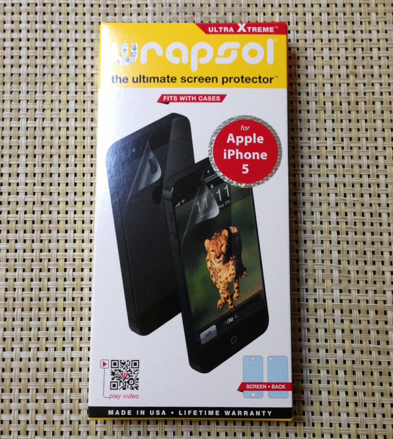 Wrapsol Ultra Screen and Back Protector for iPhone 5