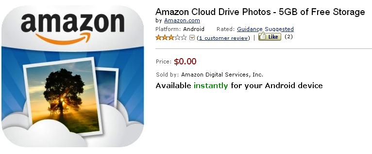 New Amazon Android App Lets You Update Your Photos to Your Amazon Cloud