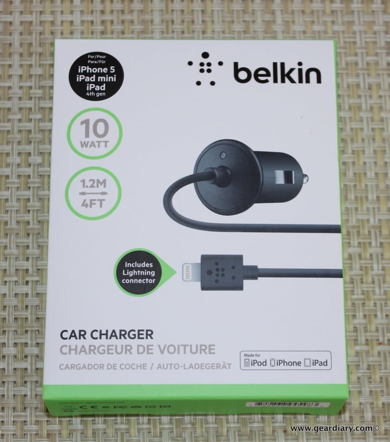 Belkin Car Charger with Lightning Connector for iPhone 5 Review