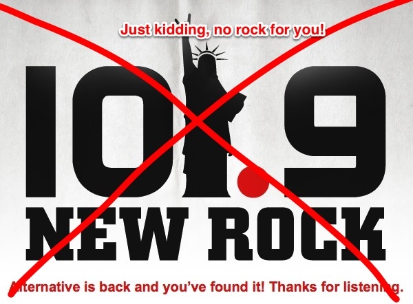 Rock Radio Dies Again in NYC