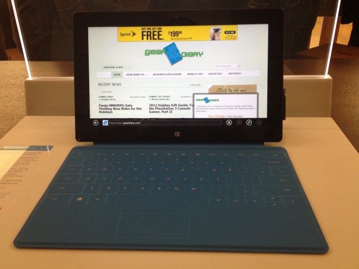 Quick Impressions of the Surface Tablet