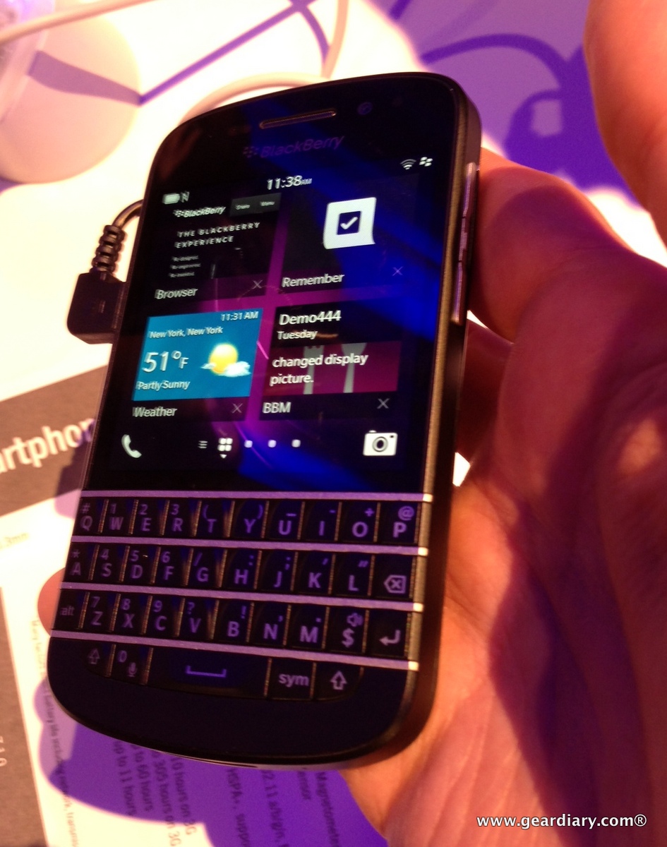 BlackBerry Q10 Hands On