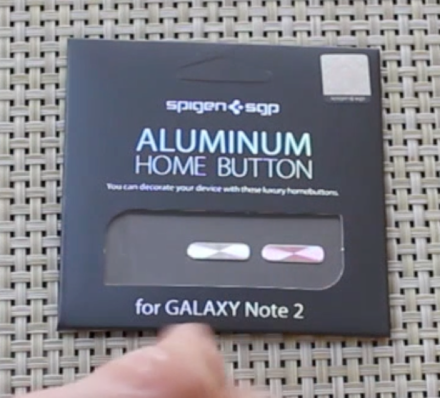 Spigen SGP Home Buttons for Samsung Galaxy Note 2 Add Bling to Your Phablet