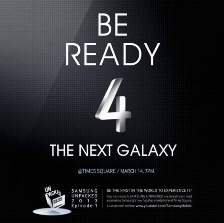 We'll Be Covering the Samsung GALAXY S4 Reveal Live This Evening