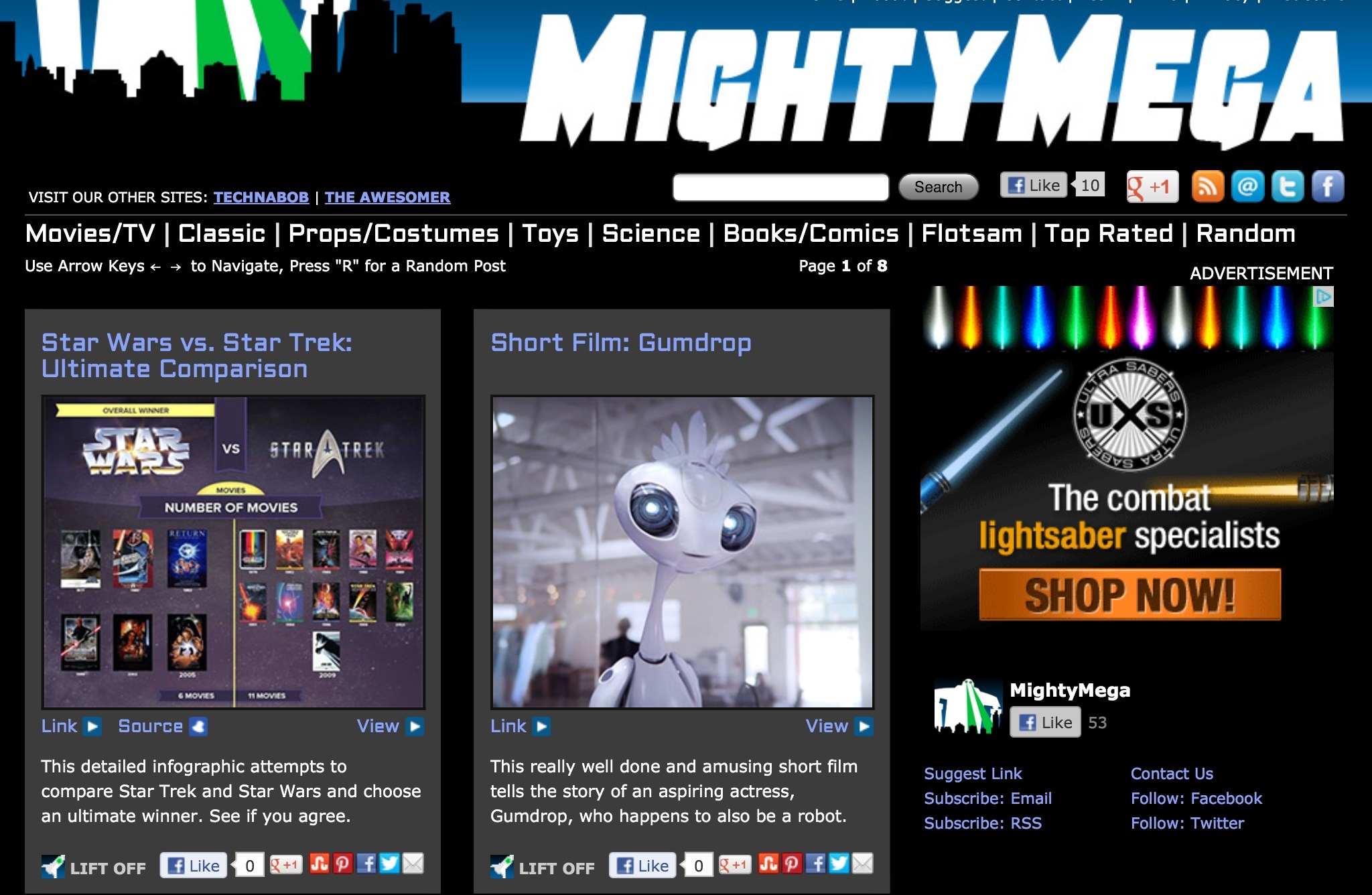 MightyMega Launches to Share All the Best in Sci Fi and Geekery