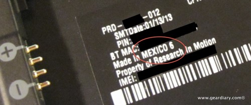 BlackBerry Z10 Is Made in Mexico