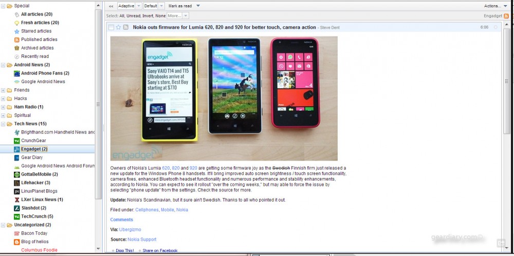 Tiny Tiny RSS: DIY Android Google Reader Replacement