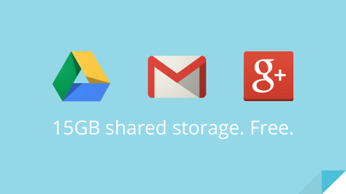 Gmail, Drive and Google+ Storage is Now Unified