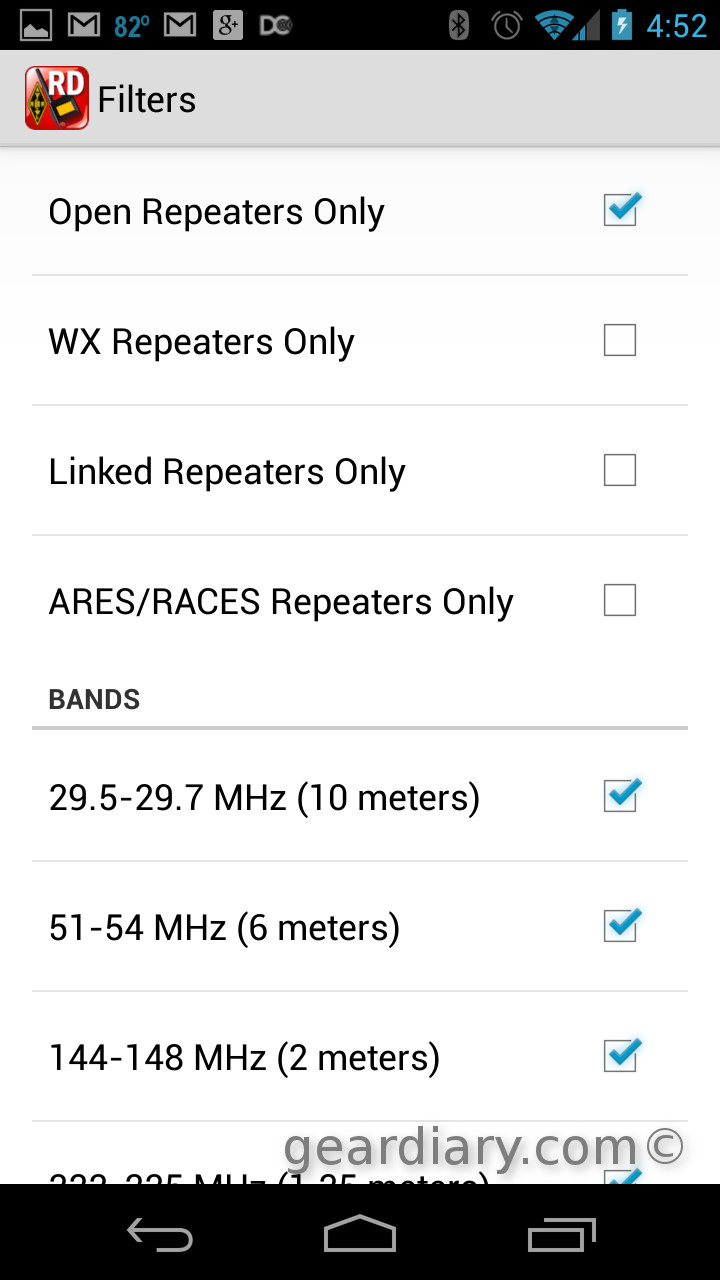 The Ham Radio ARRL Repeater Directory for Android Review Gear Diary