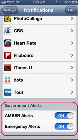 Wireless Emergency Alerts Coming to ATT iPhone Customers