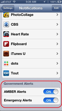 Wireless Emergency Alerts Coming to ATT iPhone Customers