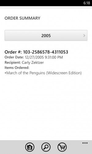 Carly's first Amazon order
