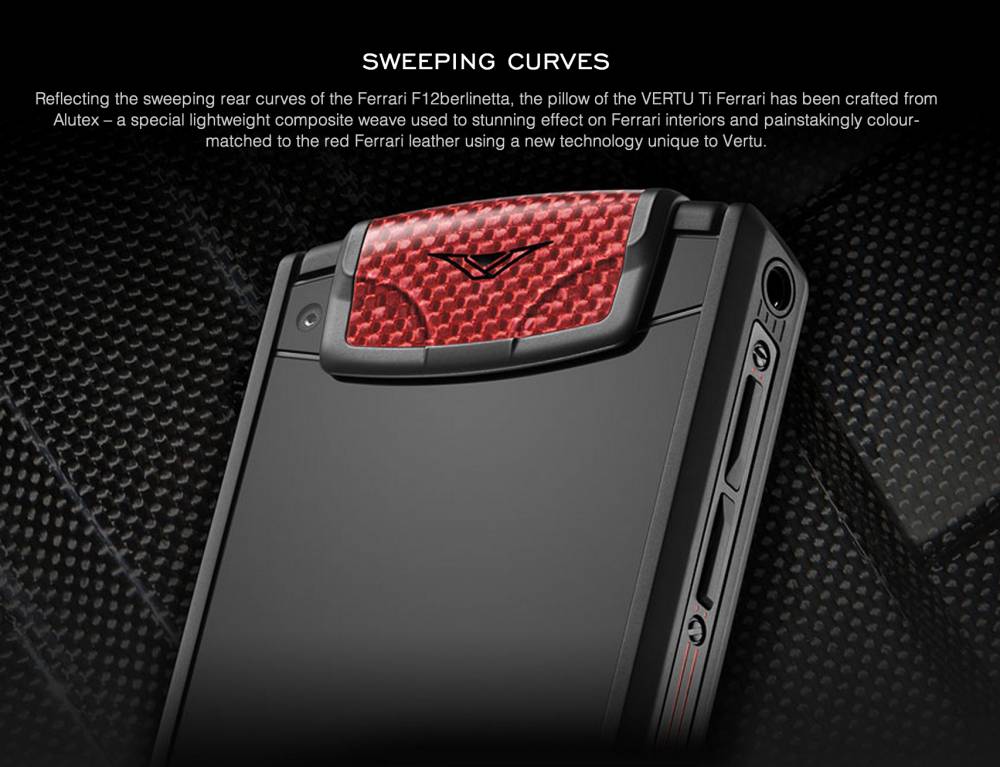 Vertu Ferrari Ti Limited Edition - Inspired by the Ferrari F12 Berlinetta