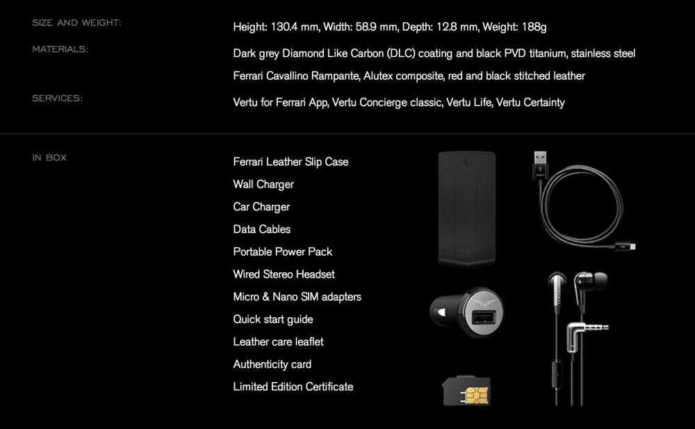 Vertu Ferrari Ti Limited Edition - Inspired by the Ferrari F12 Berlinetta