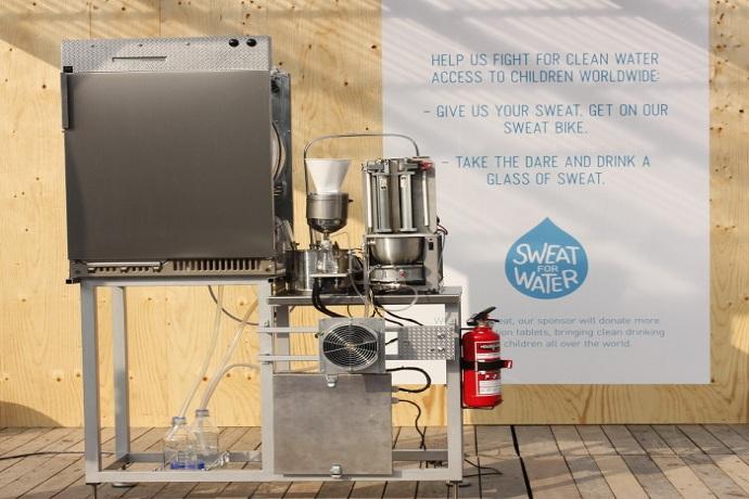 Sweat Machine from UNICEF Turns Perspiration into Drinking Water