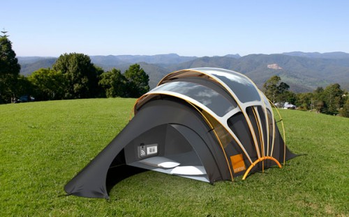 Orange Prototype Solar Tent 