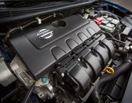 130hp 1.8-liter inline four-cylinder engine powers the 2013 Nissan Sentra