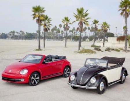 VW Beetle Convertibles Then and Now
