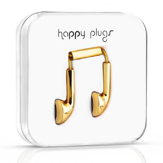 Happy Plugs 18K Solid Gold In-Ear Earphones