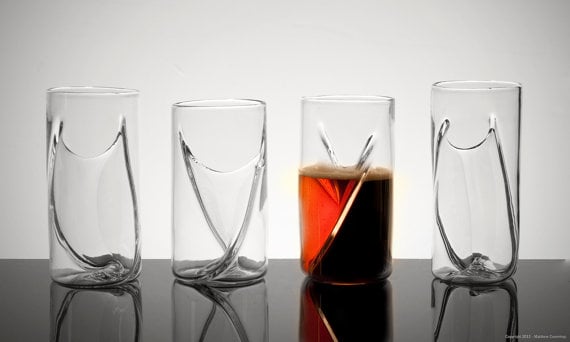 Dual Beer Glass Makes Black & Tans Foolproof