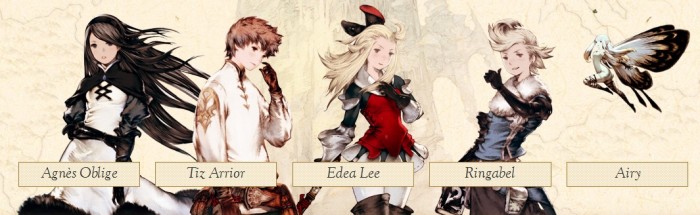 BravelyDefault-Characters