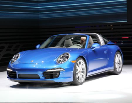 Porsche rolled back the top on the new 911 Targa/Images courtesy NAIAS