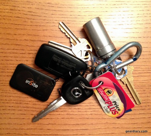 My keys with inSite attached.