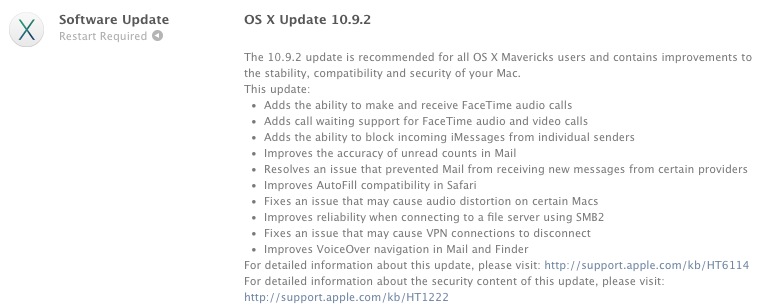 OS X 10.9 Users - Your Critical Security Update Awaits