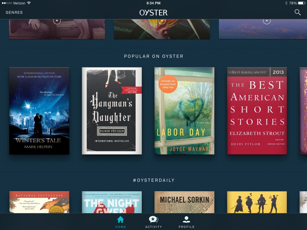 Oyster Books Subscription eBook Service: Great Idea, Awful Execution