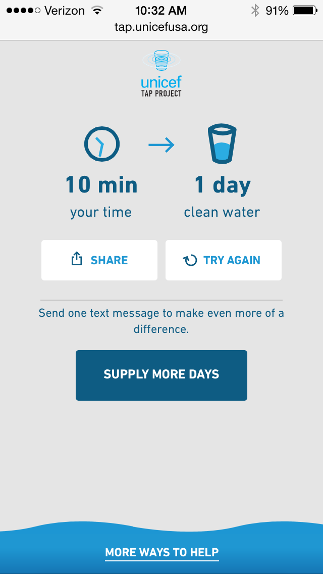 UNICEF Tap Project Pledges Drinking Water If You Can Put Your Phone Down