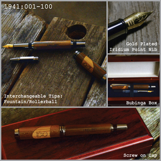 Own a Hand-Crafted Wooden Pen Made from a WWII Ship