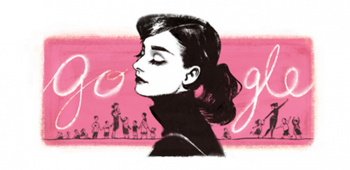 audrey hepburn google doodle