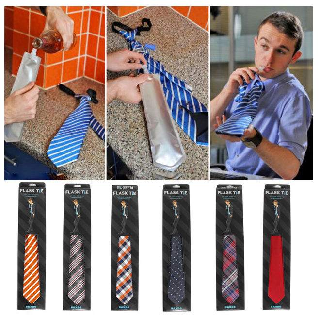 Help Dad Make It Through Father's Day With a Necktie Flask