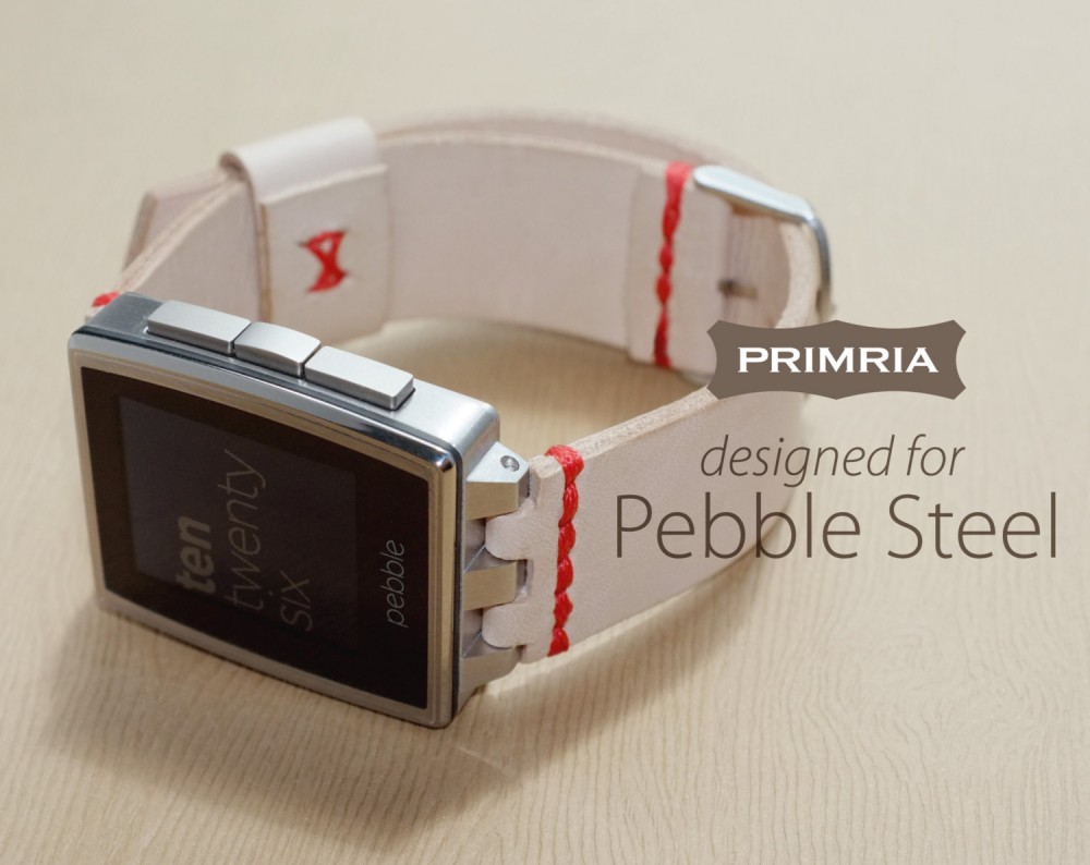 Replace Your Pebble Steel Strap with Gorgeous Natural Leather