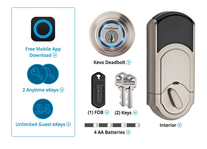 Kevo Smart Lock A Bluetooth Electronic Deadbolt from Kwikset