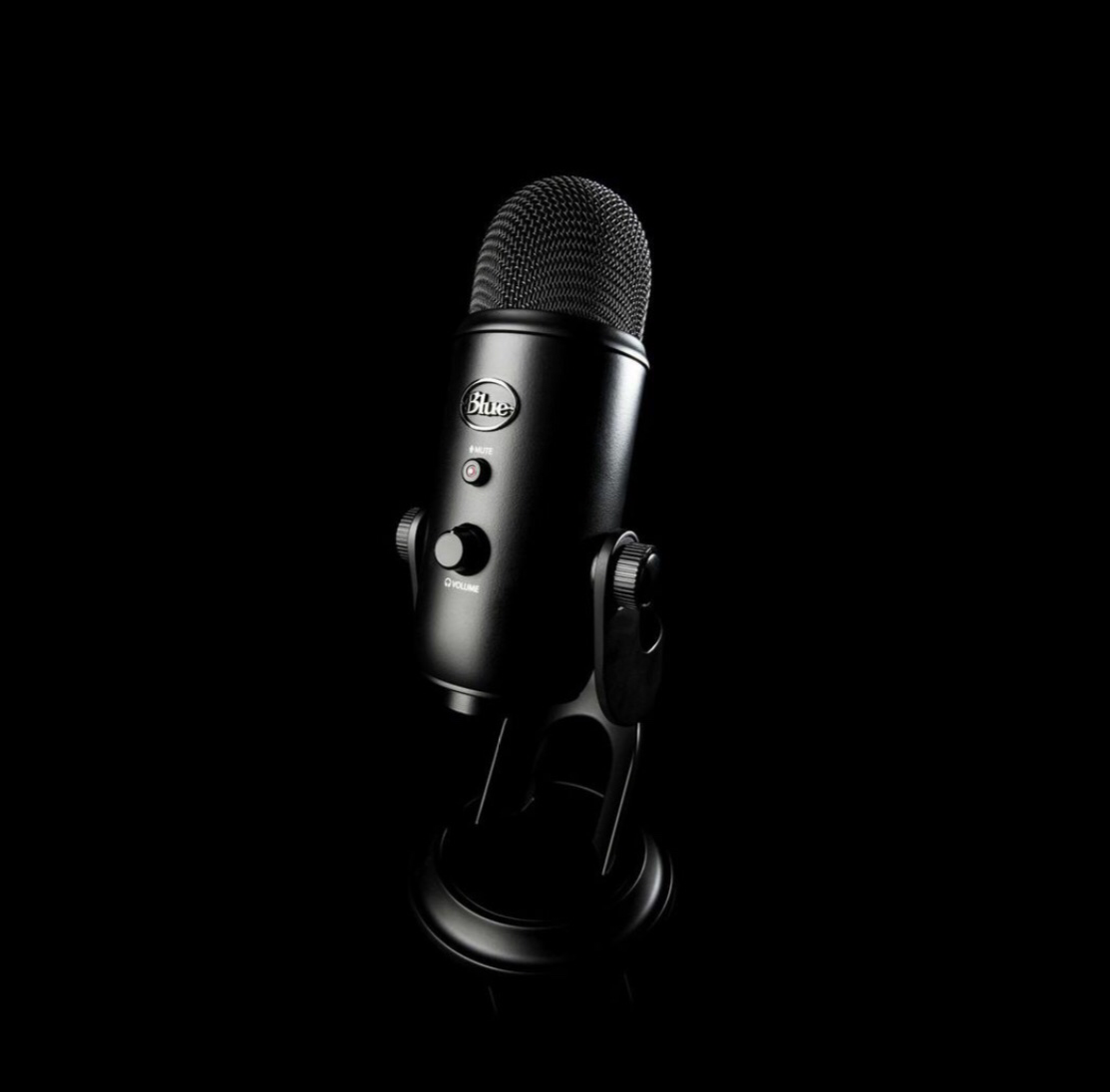 This Blackout Yeti Microphone from Blue Is Gorgeous