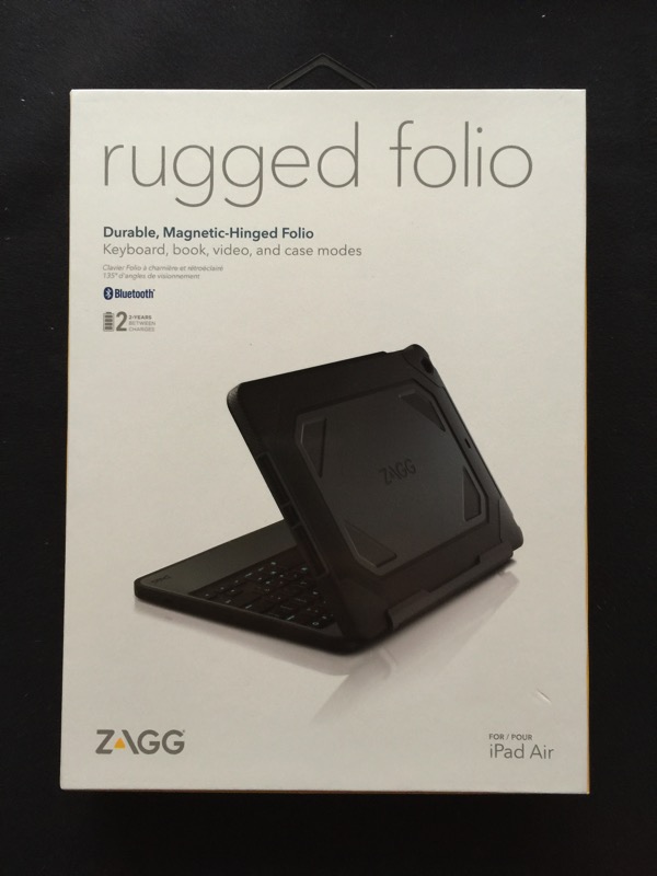 ZAGG Rugged Folio Keyboard Case for the iPad Air