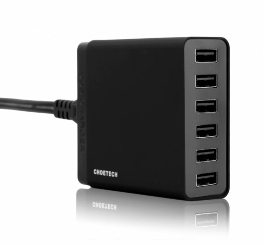 CHOETECH 50 Watt 6 Port Desktop Charger with Smart Technology Review