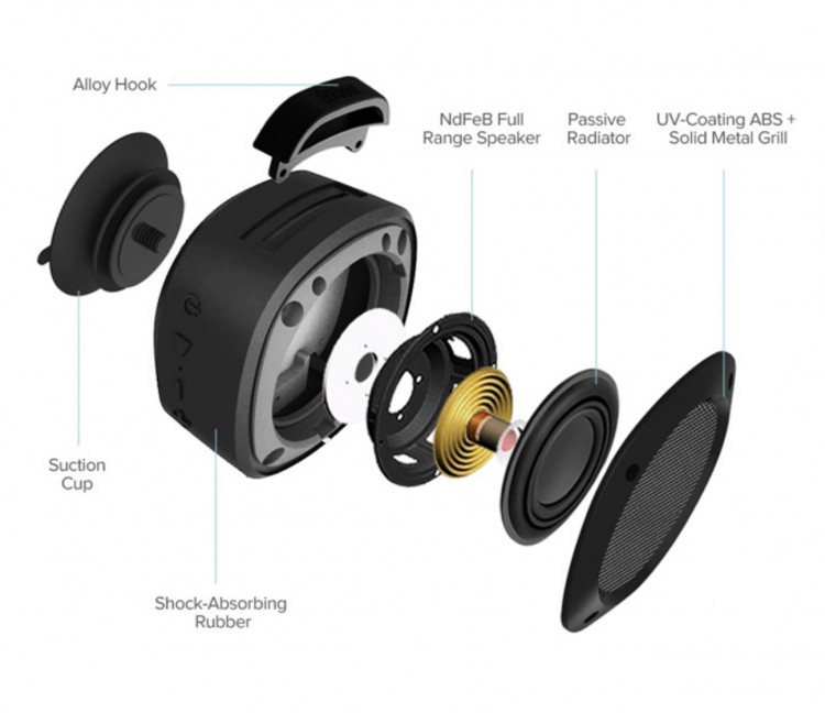 Divoom Airbeat-10 Water-Resistant Bicycle and Shower Bluetooth Speaker 12 Divoom Airbeat-10 Water-Resistant Bicycle and Shower Bluetooth Speaker