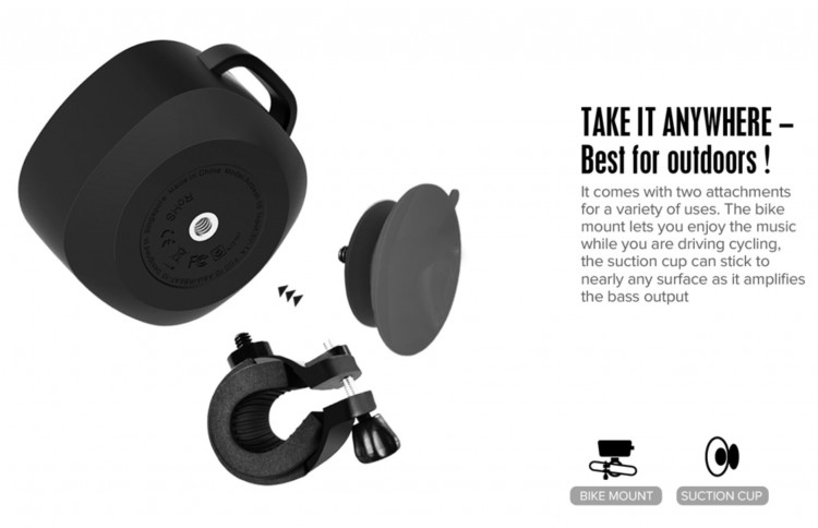 Divoom Airbeat-10 Water-Resistant Bicycle and Shower Bluetooth Speaker 8 Divoom Airbeat-10 Water-Resistant Bicycle and Shower Bluetooth Speaker