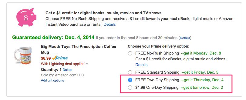 Amazon Does Odd Shipping Date Math