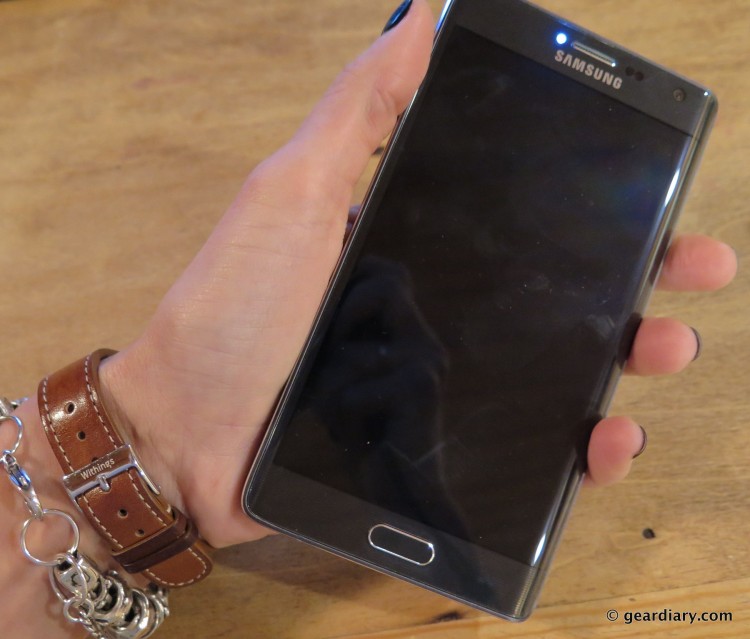 geardiary reviews the samsung galaxy note edge - in hand
