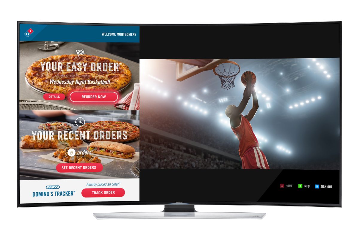 Domino's Introduces Ordering from Your Samsung Smart TV