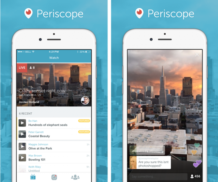 Twitter Releases Periscope, Their Answer to Live-stream App Meekrat