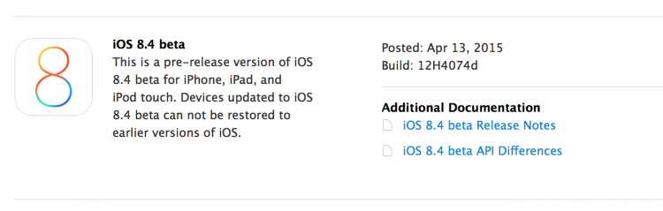 Apple's Released the First Beta of iOS 8.4