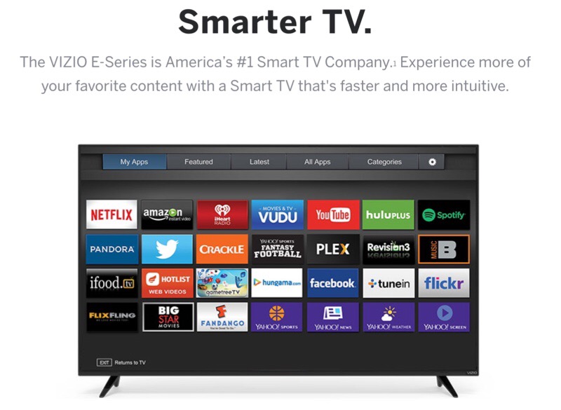 VIZIO E-Series of Televisions Are Big on Smarts, Small on Price
