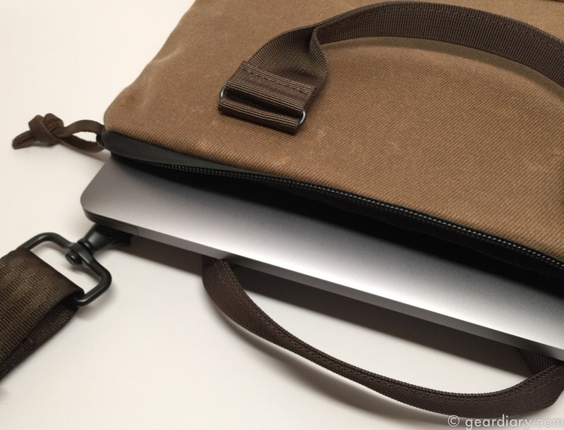 Waterfield Zip Briefcase for 12" MacBook Is Small, Light and Easy to Carry
