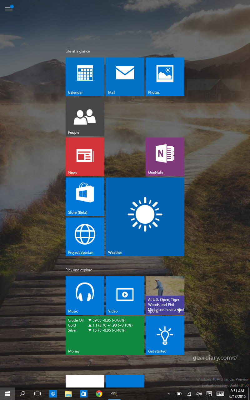 Windows 10 Technical Preview on the HP Stream 7