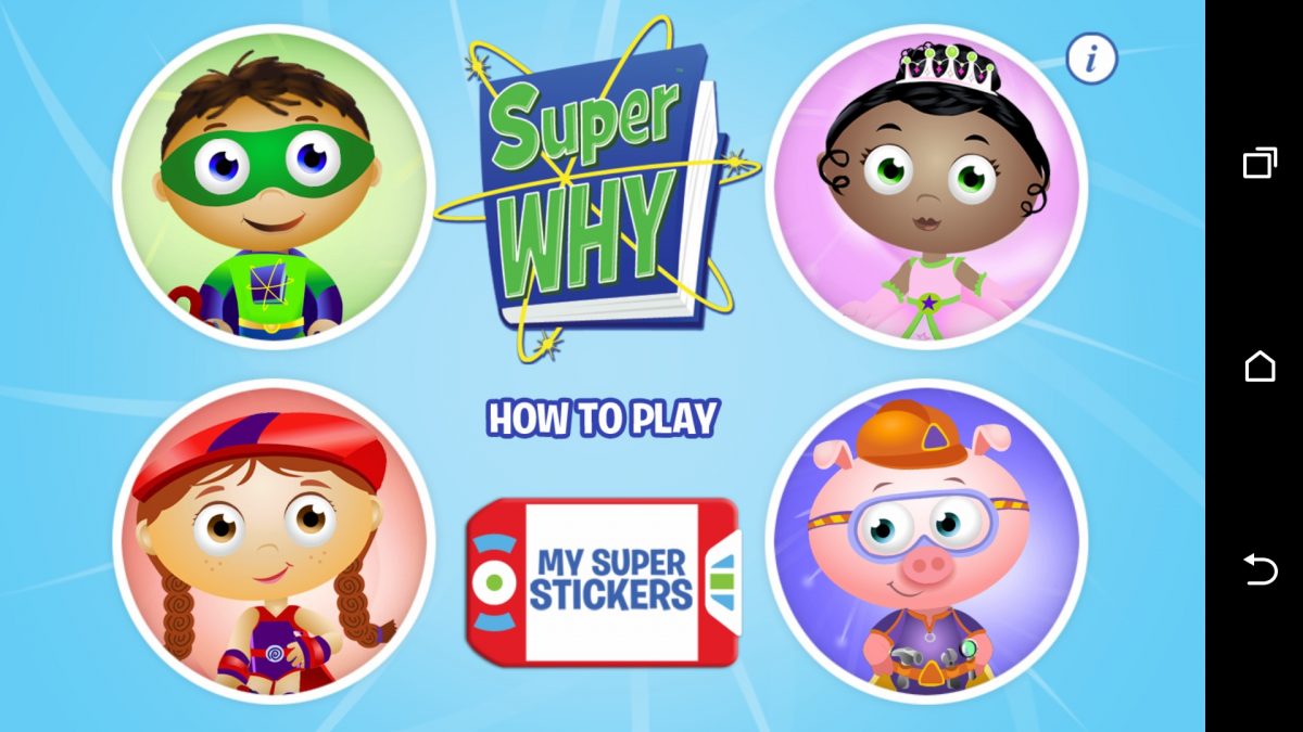 SUPER WHY for Android Gets Little Ones to Love Reading!