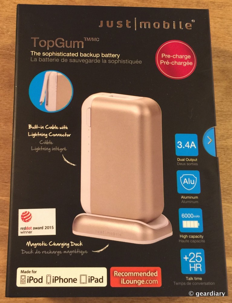 The Just Mobile TopGum Backup Battery and AluCable Duo for Smart Charging on the Go!